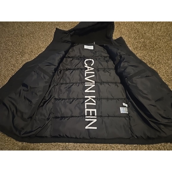 Calvin Klein Mens Winter Hooded Puffer Jacket. Size Large - Picture 4 of 7